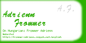adrienn frommer business card
